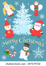 Congratulations on Christmas with the elements of Christmas decor