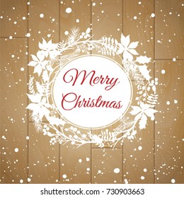 Congratulations on Christmas. Christmas wreath