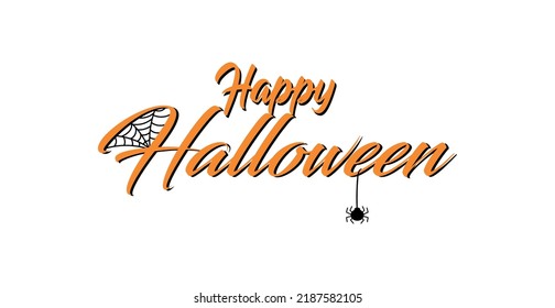 Congratulations on the holiday of the dead, happy Halloween - Vector illustration