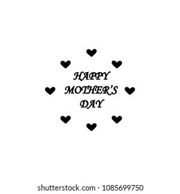 congratulations on mother's day icon. Element of mother day for mobile concept and web apps. Detailed congratulations on mother's day icon can be used for web and mobile on white background