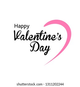 Congratulations on Valentine's Day. 
Greeting card for print. Vector
