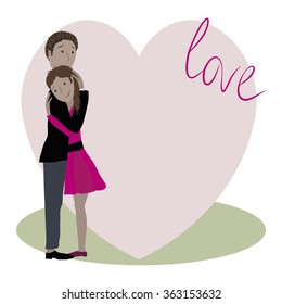Congratulations on the Valentine's Day, greeting card or note on Valentine's Day, or it can be an invitation to an engagement.