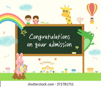 Congratulations on your admission