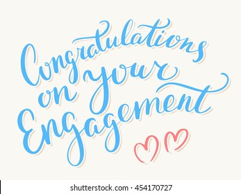 Congratulations on your Engagement. Greeting card.