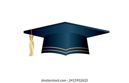 Congratulations on your graduation from school. Class of 2024. Graduation cap, confetti and balloons. Congratulatory banner. Academy of Education School of Learning	