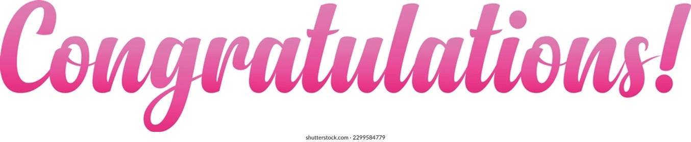 congratulations sign colorful vector design