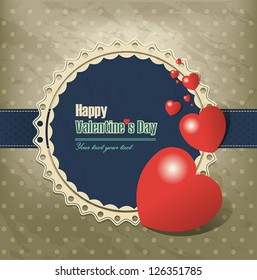 Congratulations to the St. Valentine's Day in vintage style blue