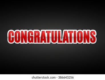 Congratulations text