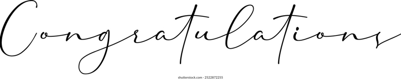 Felicitaciones diseño de texto para el diseño de la tarjeta de deseos y fácil de editar color, tamaño y muchos más.