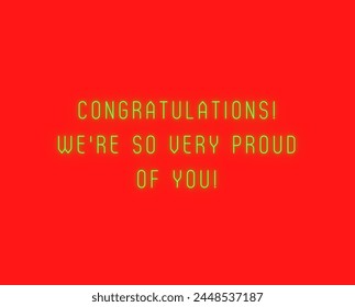 Congratulations! text vector design in beautiful background