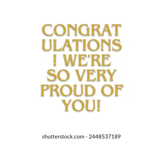 Congratulations! text vector design in beautiful background