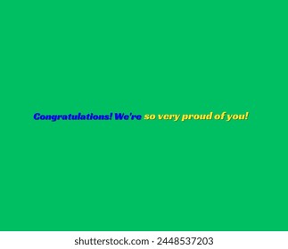 Congratulations! text vector design in beautiful background
