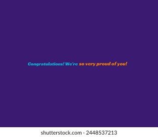 Congratulations! text vector design in beautiful background