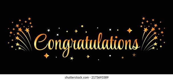 Congratulations Typography, Lettering, Handwritten, vector for greeting. Illustration with calligraphic inscription. element for design.