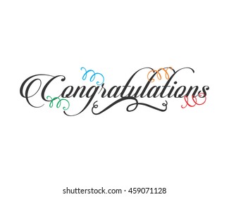 congratulations typography typographic creative writing text image