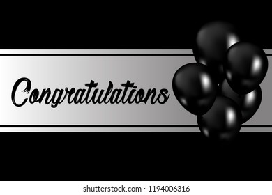 Congratulations vector for greeting