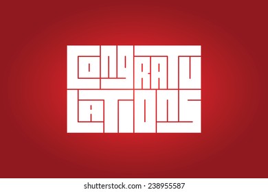 Congratulations vector illustration