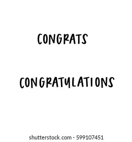 Congratulations Vector Set