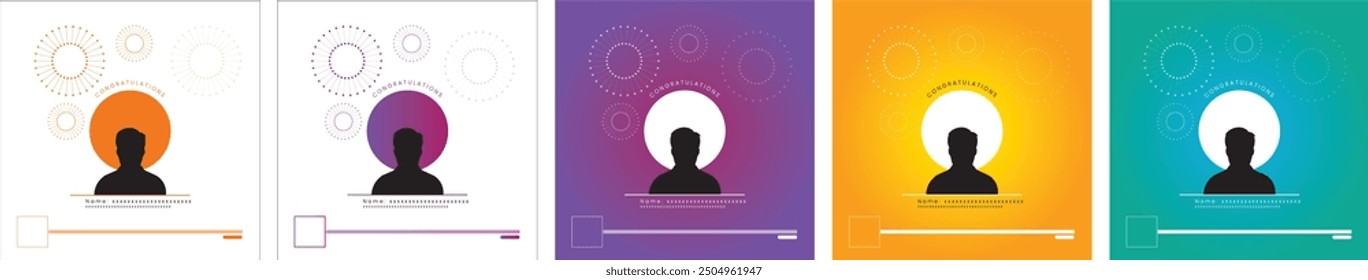 congratulations vector social poster background design