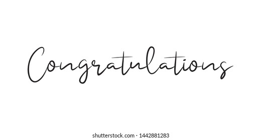 Congratulations Vector Template Design Banner Greeting Stock Vector ...