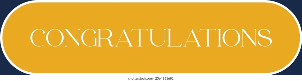Congratulations ! vector text with simple background .