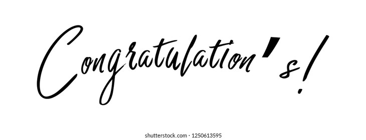 Congratulations Vector typography Background.Typography for photo overlay or heading, title for compliment card -- birthday, wedding, office party etc. Compliment wishes card.