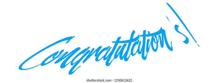 Congratulations Vector typography Background.Typography for photo overlay or heading, title for compliment card -- birthday, wedding, office party etc. Compliment wishes card.