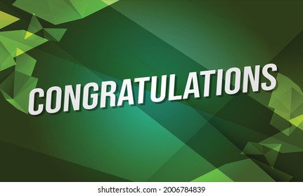 congratulations word concept vector illustration with lines 3d style for social media landing page, template, ui, web, mobile app, poster, banner, flyer, background, gift card, coupon, label