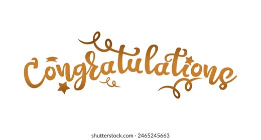 Congratulations Word Design Illustration vector eps format , suitable for your design needs, logo, illustration, animation, etc.