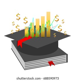congratulations,Educator Stock chart,Educator graduation icon, Educator graduation icon vector,