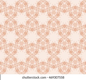 congratulatory background with abstract flowers. seamless texture. vector. beige, pastel color. for interior design, printing, textile industry