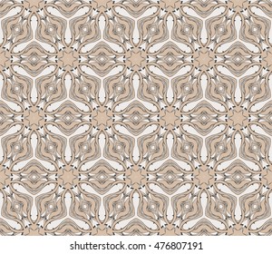 congratulatory background with abstract flowers. seamless texture. vector. beige, pastel color. for interior design, printing, textile industry