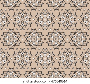 congratulatory background with abstract flowers. seamless texture. vector. beige, pastel color. for interior design, printing, textile industry