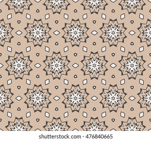 congratulatory background with abstract flowers. seamless texture. vector. beige, pastel color. for interior design, printing, textile industry