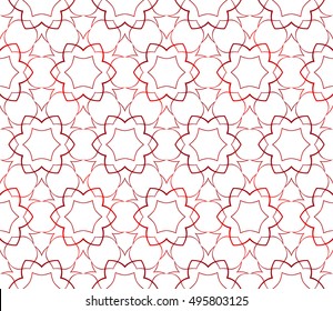 congratulatory background with abstract flowers. seamless texture. vector. red gradient color. for interior design, printing, textile industry