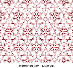 congratulatory background with abstract flowers. seamless texture. vector. red gradient color. for interior design, printing, textile industry