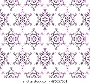 congratulatory background with abstract flowers. seamless texture. vector. purple gradient color. for interior design, printing, textile industry