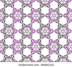 congratulatory background with abstract flowers. seamless texture. vector. purple gradient color. for interior design, printing, textile industry