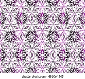 congratulatory background with abstract flowers. seamless texture. vector. purple gradient color. for interior design, printing, textile industry