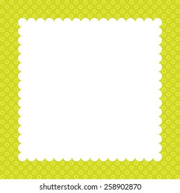 Congratulatory card with a place for the text for a holiday