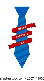 Congratulatory illustration with the inscription happy father's day