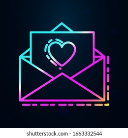 congratulatory letter in nolan style icon. Simple thin line, outline vector of birthday icons for ui and ux, website or mobile application