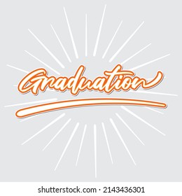 congratulatory text on graduation is suitable to be used as a complementary design