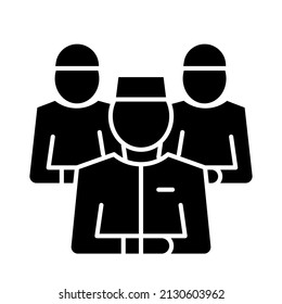 congregation prayer icon suitable for Ramadan Islamic moments