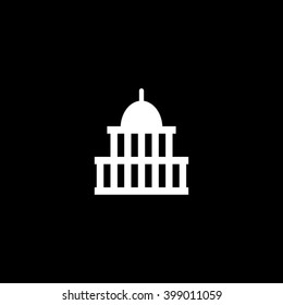 Congress Capitol Building In Washington DC Icon Vector Illustration