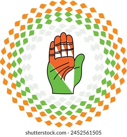 Imagen de Vector de icono de logotipo de mano del congreso