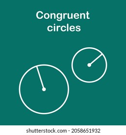 geometría de círculos congruentes en matemáticas