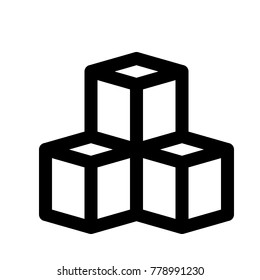 congruent cubes stacked