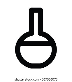 Conical Flask Bold Line Vector Icon 