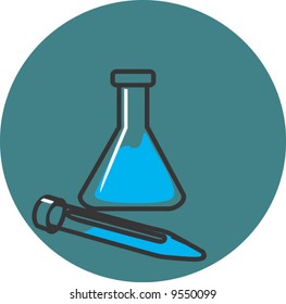  a conical flask and filler	